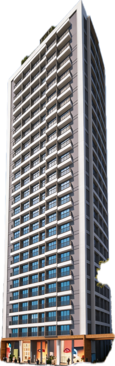 Avaasa One — mixed-use high-rise with retail podium